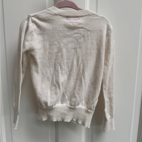 OshKosh B'gosh Genuine Kids 3T Girls  Cream Ruffle Sweater Cardigan - Picture 6 of 6